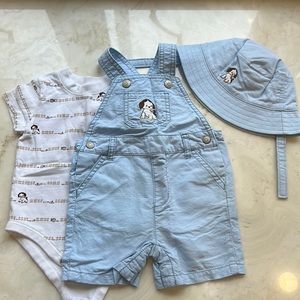 The Poky Little Puppy overalls